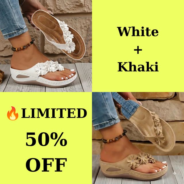 🔥Best Seller-Last Day Sale 60% OFF🔥Women's orthopedic flip-flops, suitable for all seasons, comfortable and breathable.