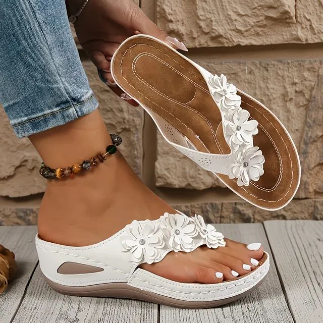 🔥Best Seller-Last Day Sale 60% OFF🔥Women's orthopedic flip-flops, suitable for all seasons, comfortable and breathable.