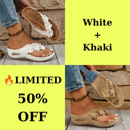 🔥Best Seller-Last Day Sale 60% OFF🔥Women's orthopedic flip-flops, suitable for all seasons, comfortable and breathable.