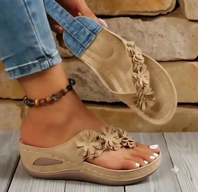 🔥Best Seller-Last Day Sale 60% OFF🔥Women's orthopedic flip-flops, suitable for all seasons, comfortable and breathable.
