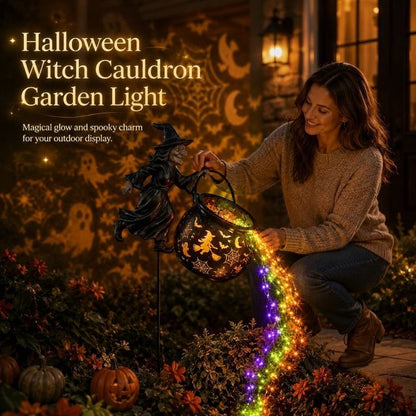 🎁Today 49% OFF🎁Halloween Witch Cauldron Garden Light