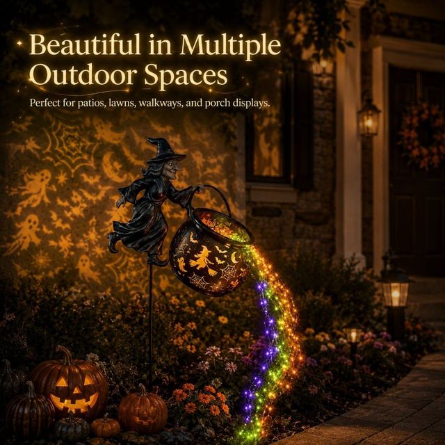 🎁Today 49% OFF🎁Halloween Witch Cauldron Garden Light