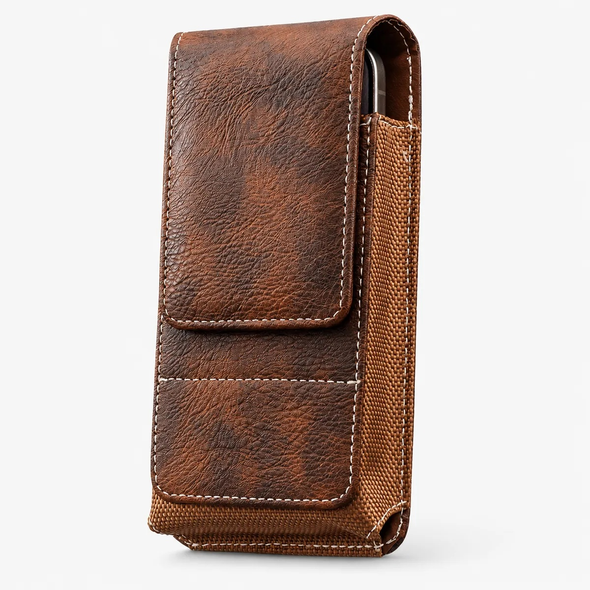 ⚡Big Discount | Waist Belt Cell Phone Pouch 📱 Multi-Pocket Leather Holster with Card Holder