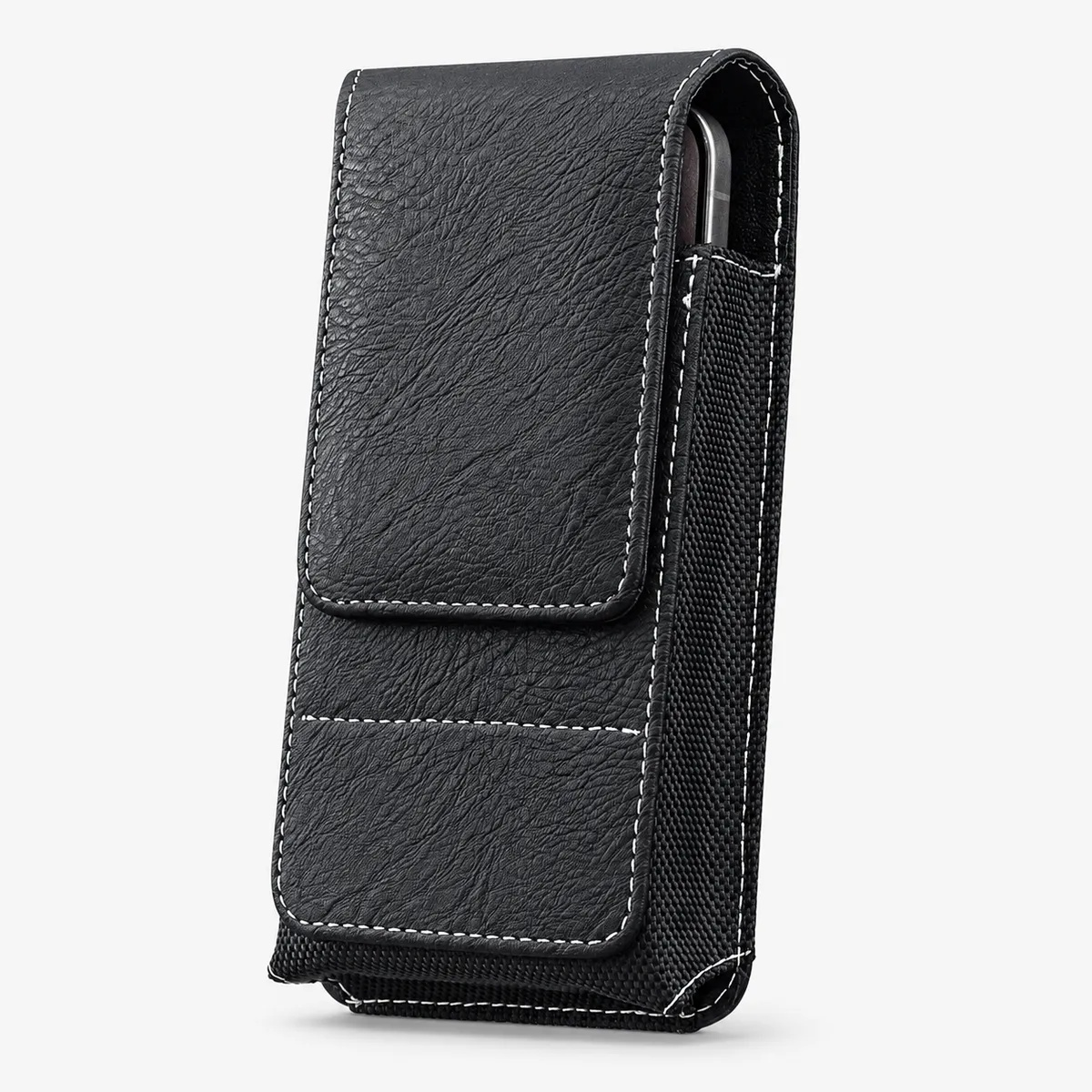 ⚡Big Discount | Waist Belt Cell Phone Pouch 📱 Multi-Pocket Leather Holster with Card Holder