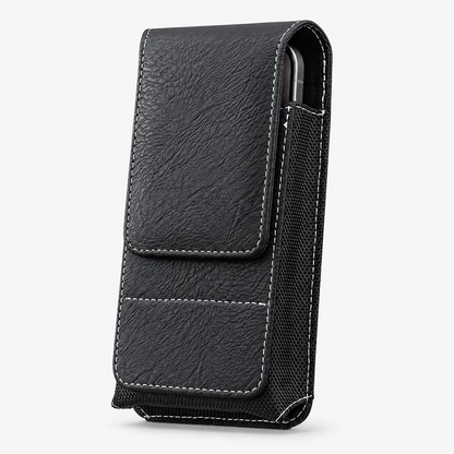 ⚡Big Discount | Waist Belt Cell Phone Pouch 📱 Multi-Pocket Leather Holster with Card Holder