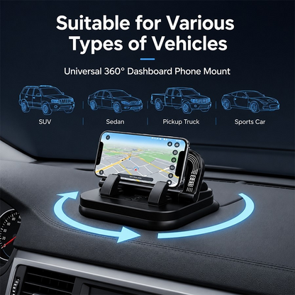 🔥 Last Day 50% OFF 🔥 360° Dashboard Car Phone Holder – Stable One-Hand Navigation Mount